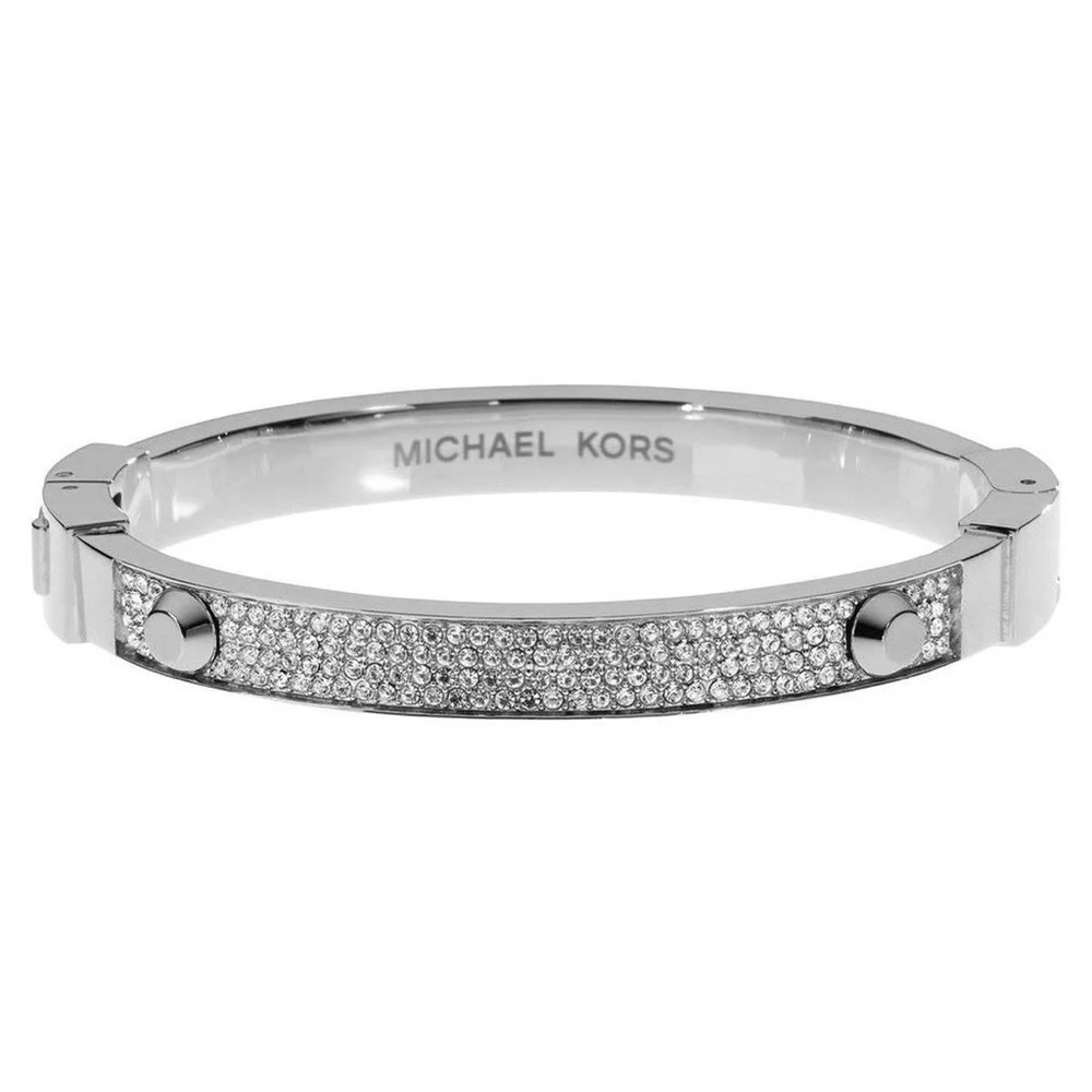 NWOT Michael Kors Silver-Tone Astor Stud Bracelet